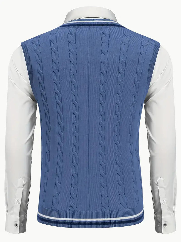 Duane - Jersey De Punto Sin Mangas Con Cuello En V