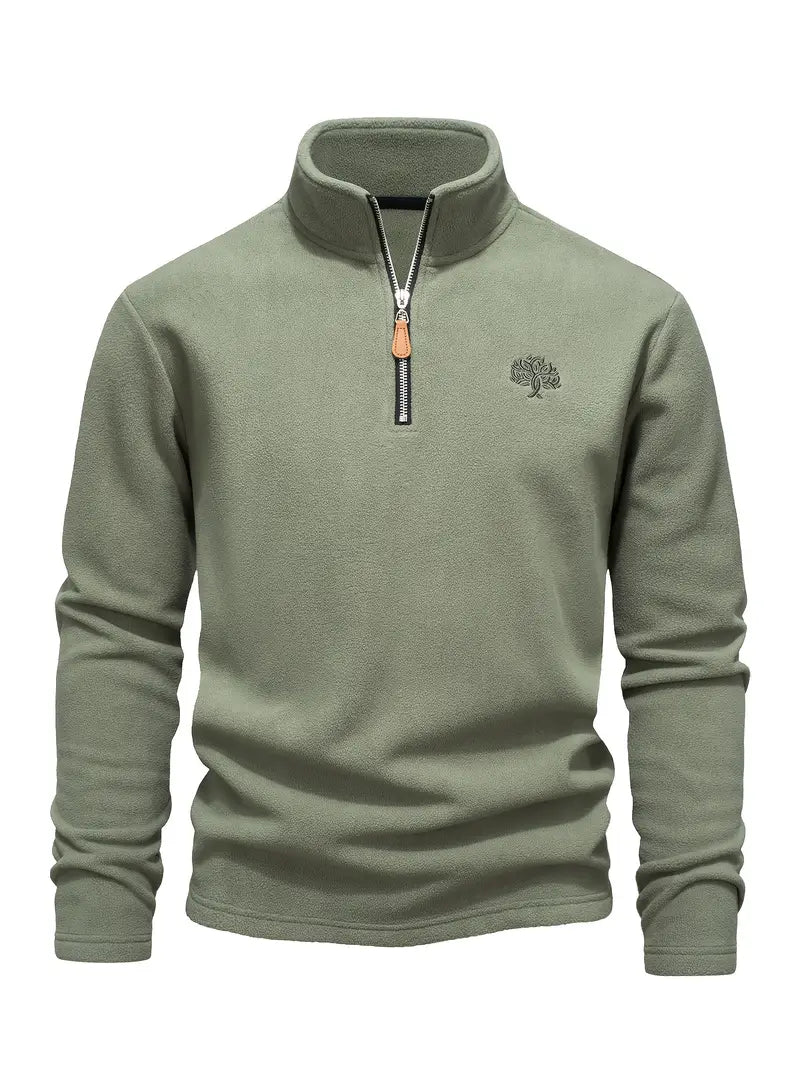 Lamar - Sudadera De Manga Larga Con Media Cremallera