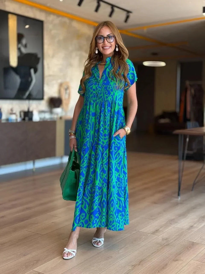 Jubilee - Vestido Estampado De Corte A y Corte Holgado