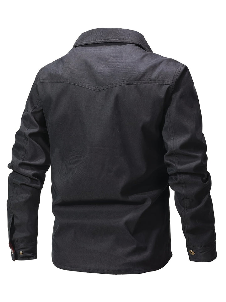 Evrypidis - Chaqueta Cargo Informal De Manga Larga