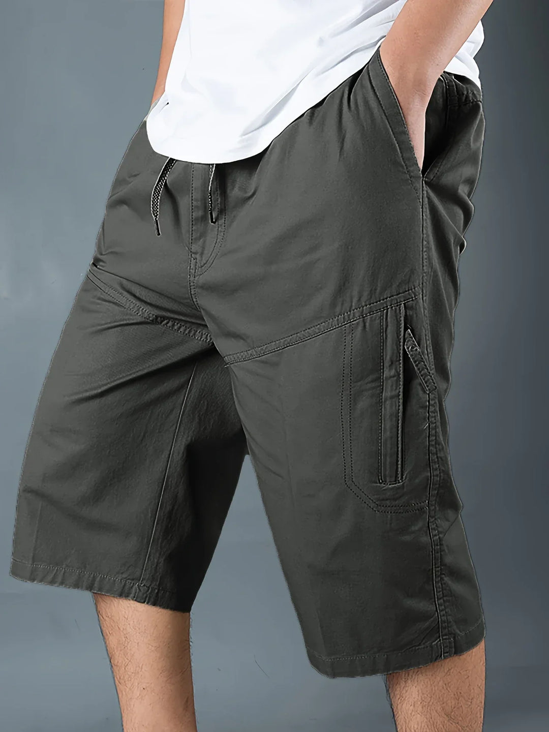 Stepan - Pantalones Cortos Carga Transpirables y Con Múltiples Bolsillos
