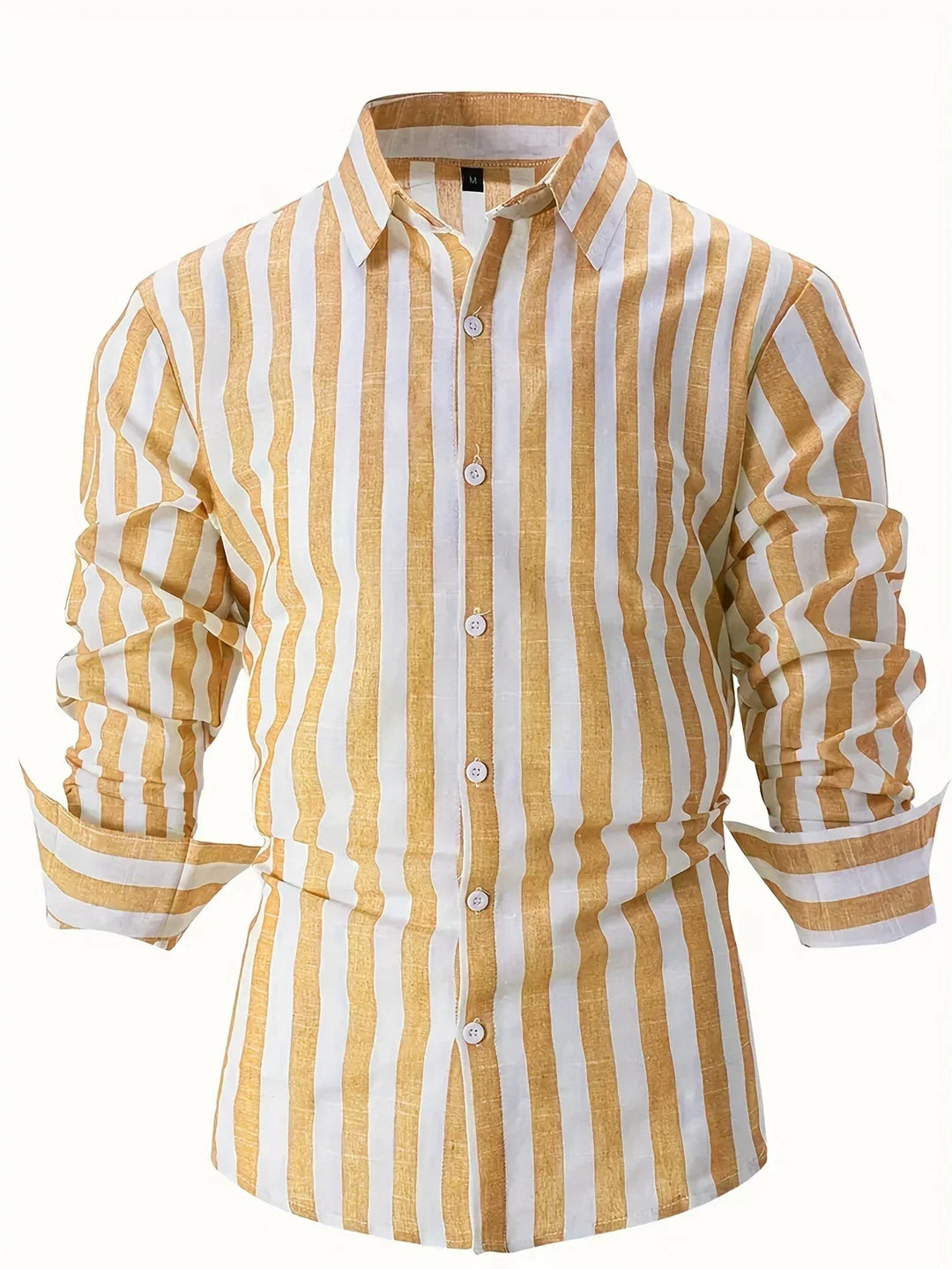 George - Camisa Elegante De Manga Larga a Rayas