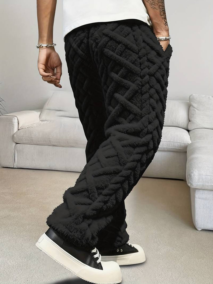 Zecharia - Pantalón Con Estampado Geométrico y Cintura Elástica