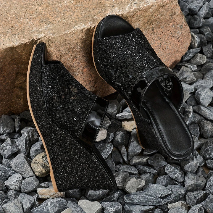 Alexis - Sandalias Elegantes De Tacón Alto Con Encaje