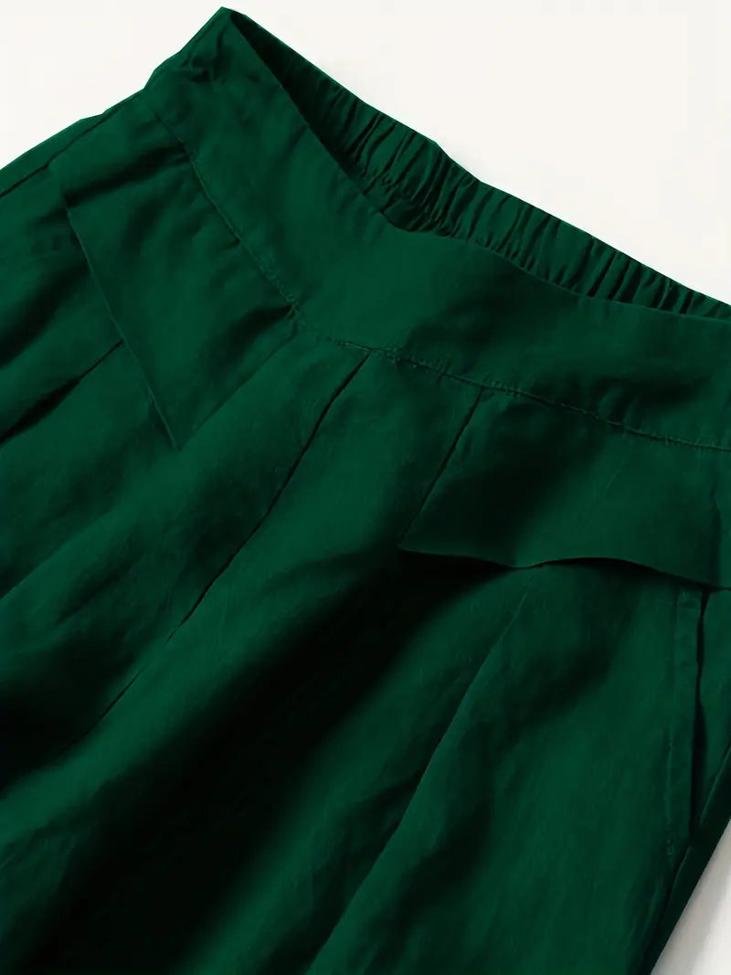 Anina - Pantalón Ancho De Lino