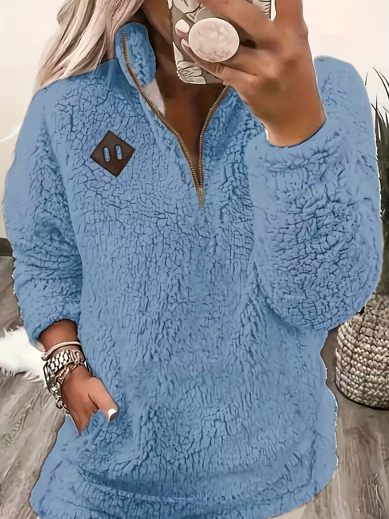 Humera - Elegante Chaqueta Con Cremallera y Manga Larga