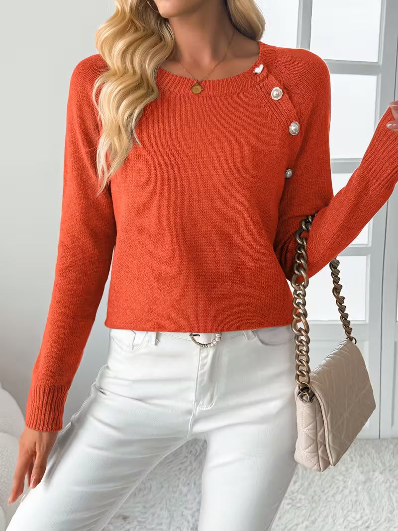 Hilarina - Jersey De Manga Larga De Punto