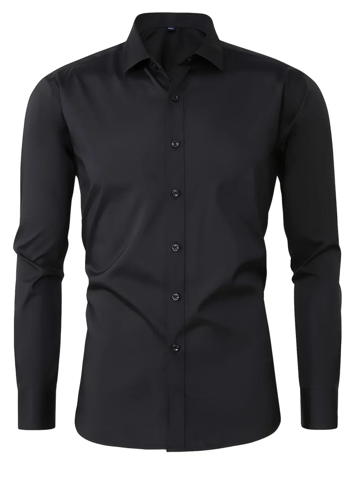 Byron - Elegante Camisa De Manga Larga Con Btones