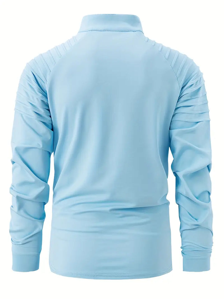 Linwood  - Manga Larga Polo Camisa Con Cremallera