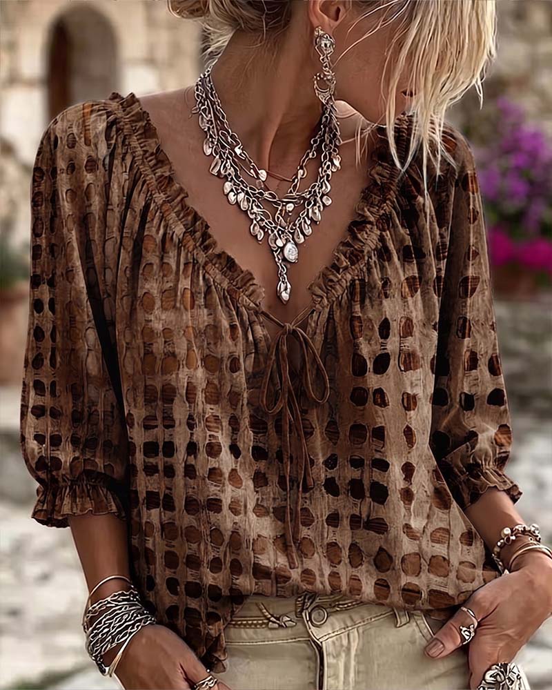 Bastila - Blusa Informal De Lunares