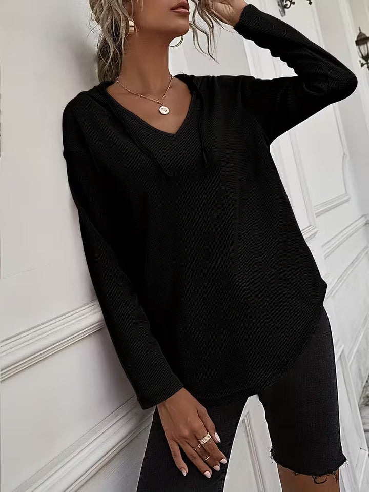 Heydi - Sudadera Con Capucha Manga Larga y Bajo Curvo