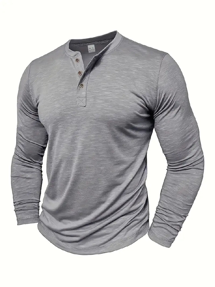 Randell - Camiseta Informal De Manga Larga