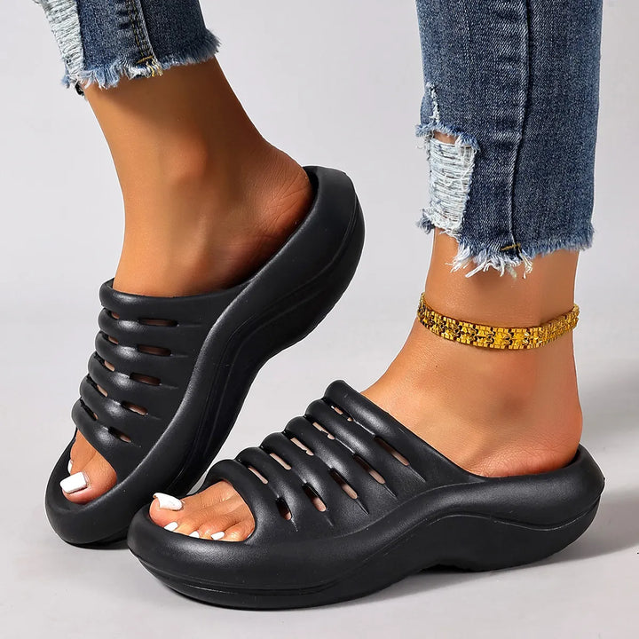 Aizada - Sandalias Ortopédicas Cómodas Con Suela Gruesa