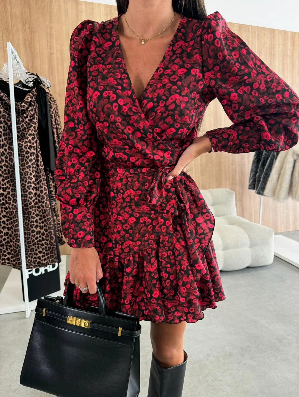 Adinda - Vestido Mini Con Estampado Floral