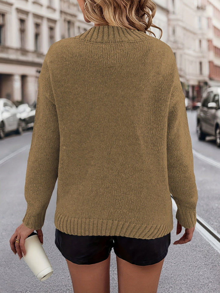 Chrystel - Jersey Con Motivo De Corazón y Cuello En V