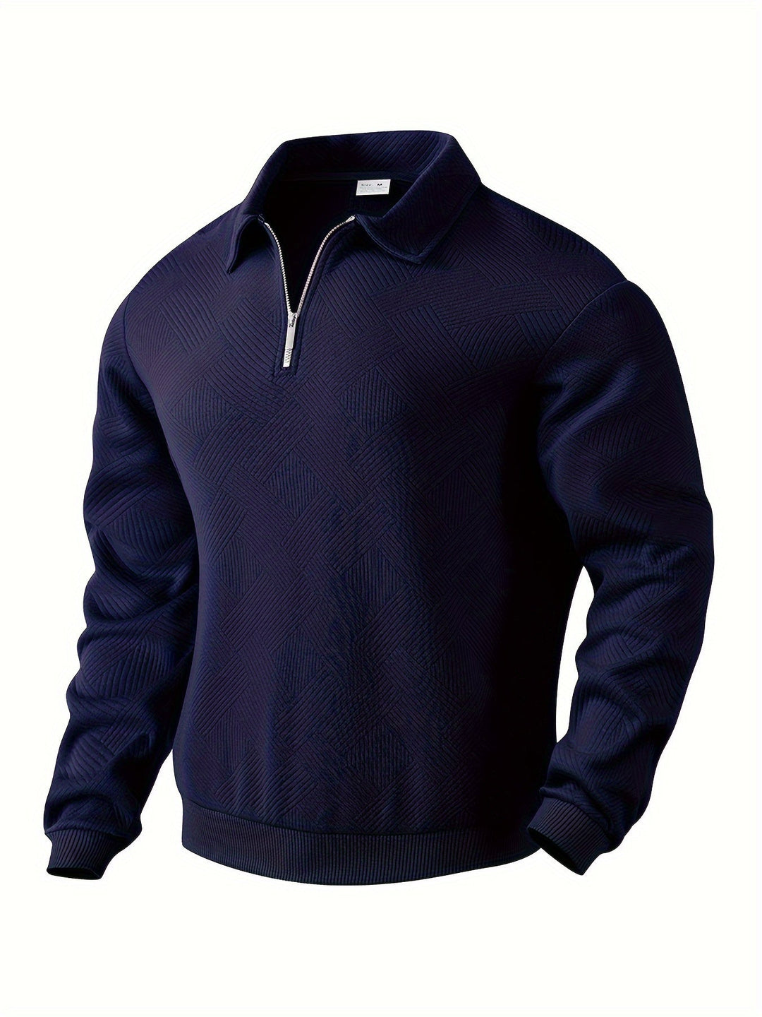 Baldrick - Sudadera Vintage Con Cremallera y Diseño Geométrico