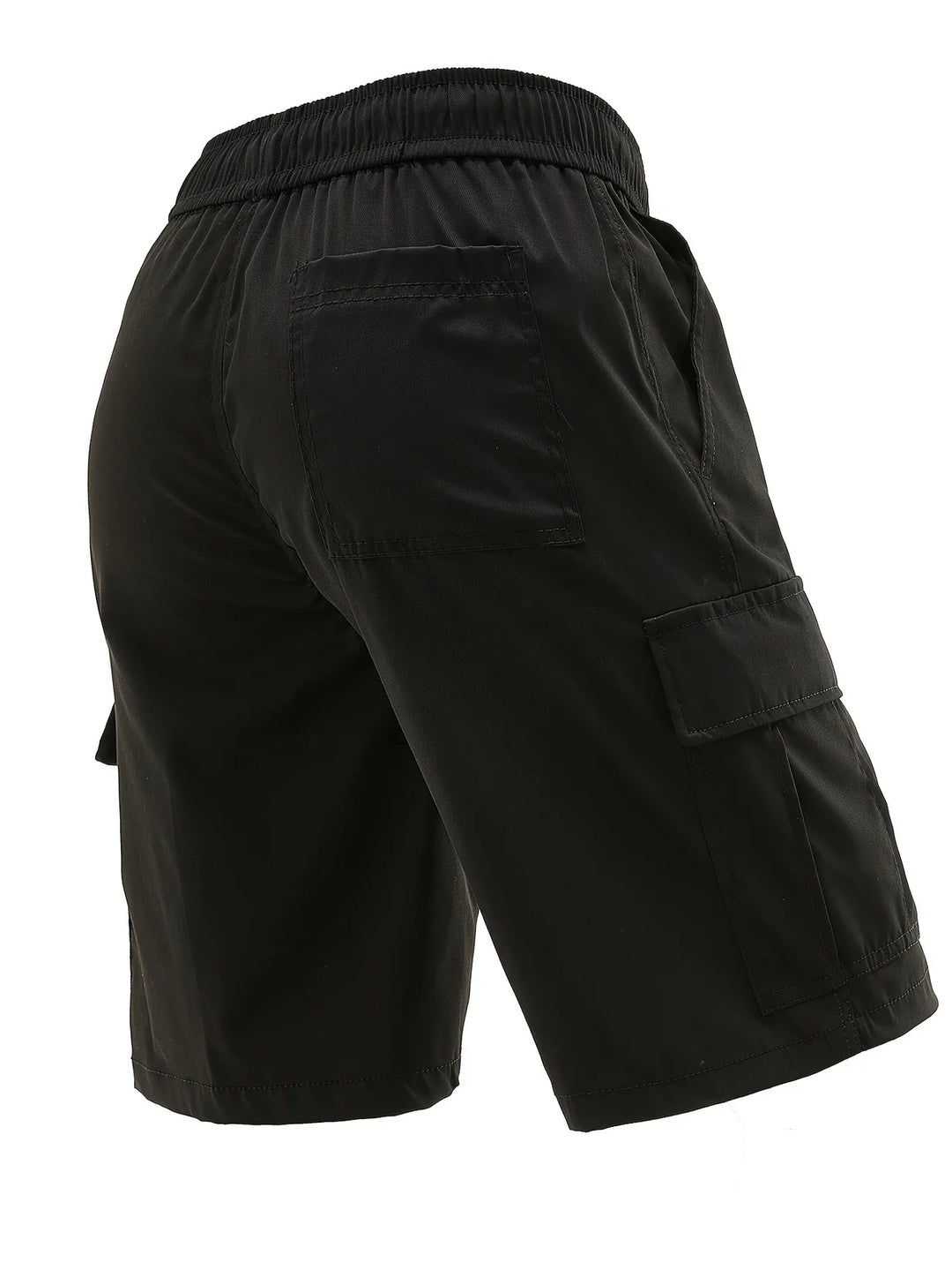 Lewand - Pantalones Cortos Cargo Elegantes y Holgados Con Bolsillo Lateral