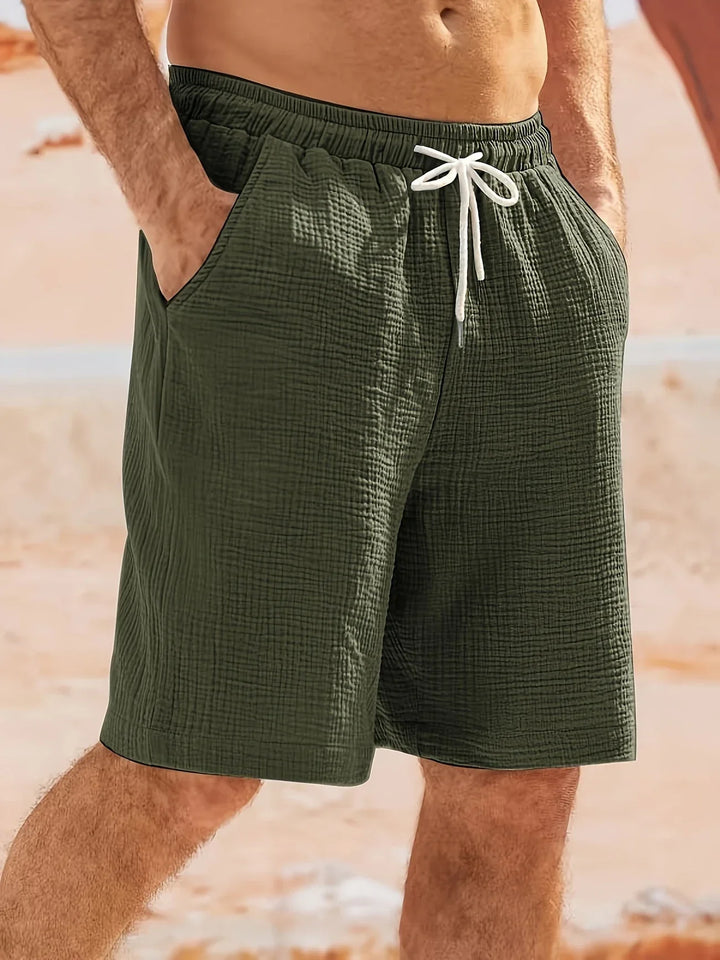 Bancroft - Elegantes Pantalones Cortos Holgados Con Bolsillos