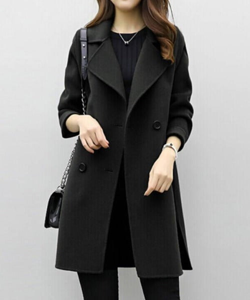 Roxana - Elegante Abrigo Cruzado