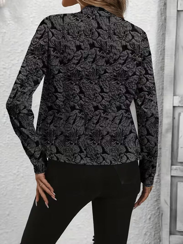 Tifany - Blazer de Manga Larga Con Estampado Floral