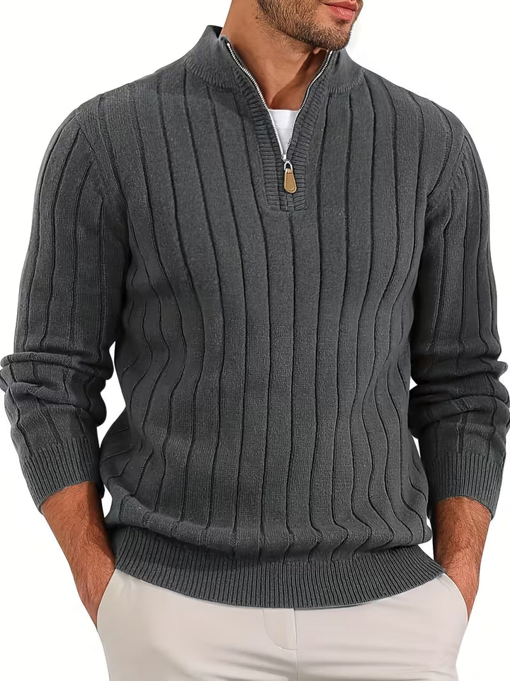 Yedidya - Jersey de Manga Larga Informal de Punto