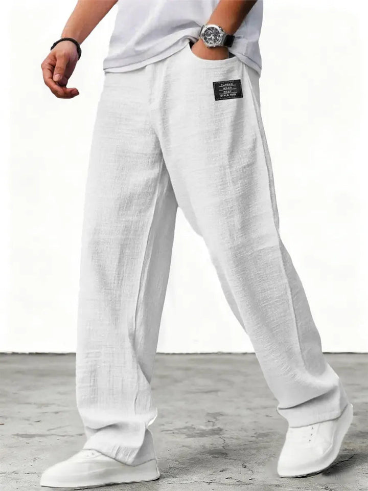 Lushan - Pantalón Holgado de Lino