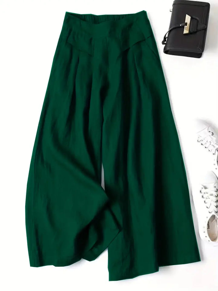 Anina - Pantalón Ancho De Lino