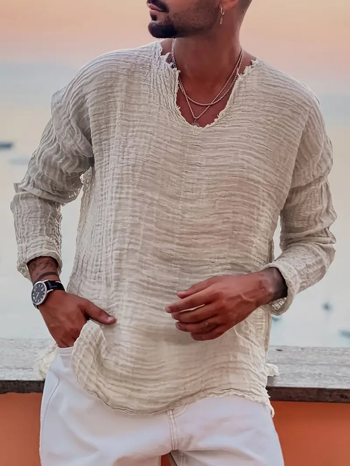 Benson - Camisa De Manga Larga De Verano a La Moda