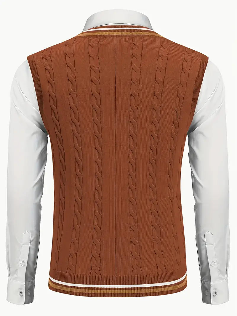 Duane - Jersey De Punto Sin Mangas Con Cuello En V