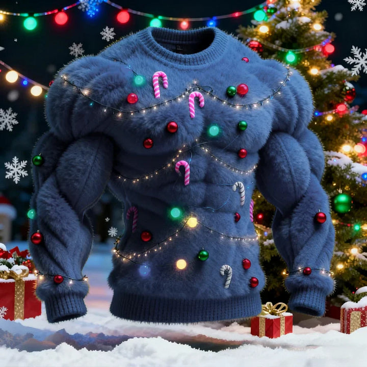 Nissanka - Elegante Jersey De Manga Larga Con Diseño De árbol de Navidad