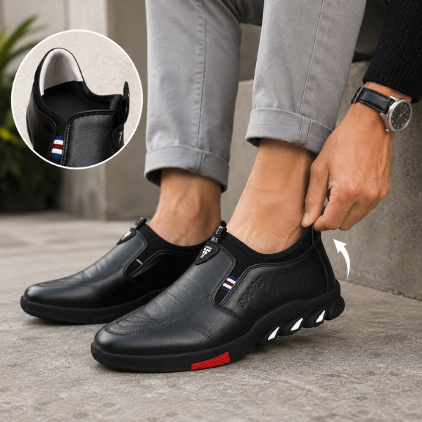 Thornton - Elegantes Zapatos de Piel Sin Cordones