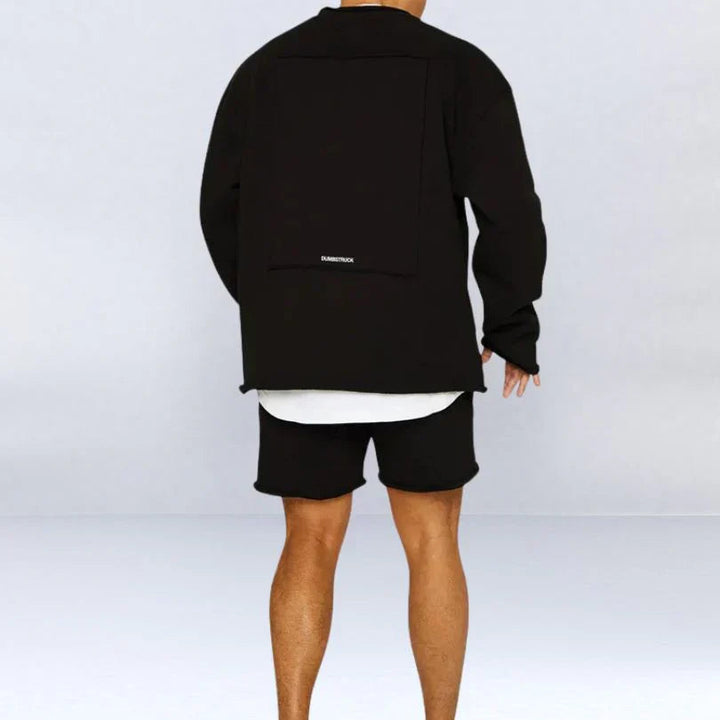 Leszek - Elegantes Camisas De Jersey De Manga Larga Con Pantalones Cortos