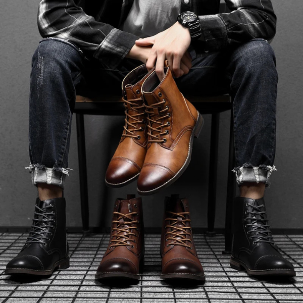 Shabtai - Elegante Bota de Cuero
