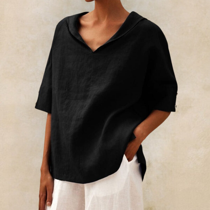 Zoe - Blusa Informal De Corte Holgado