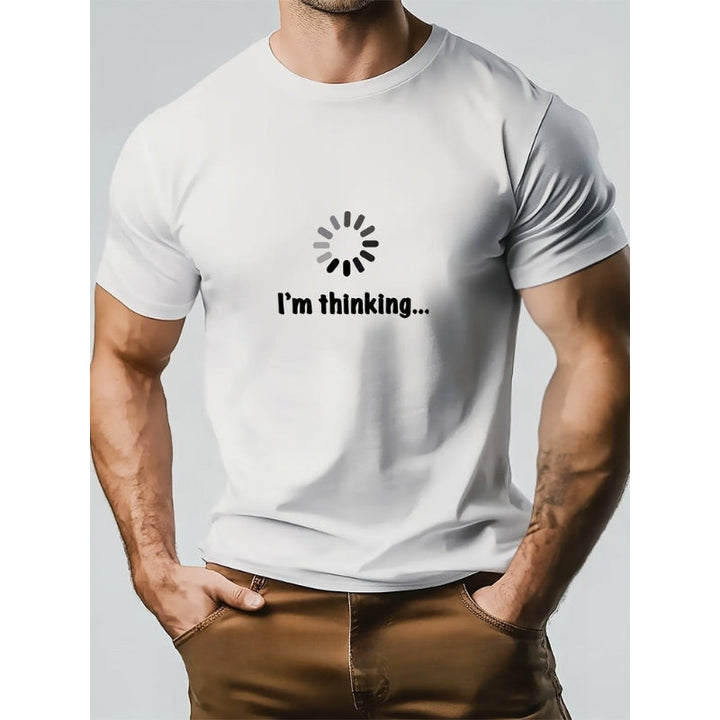 Think – Camiseta De Algodón y Estampada