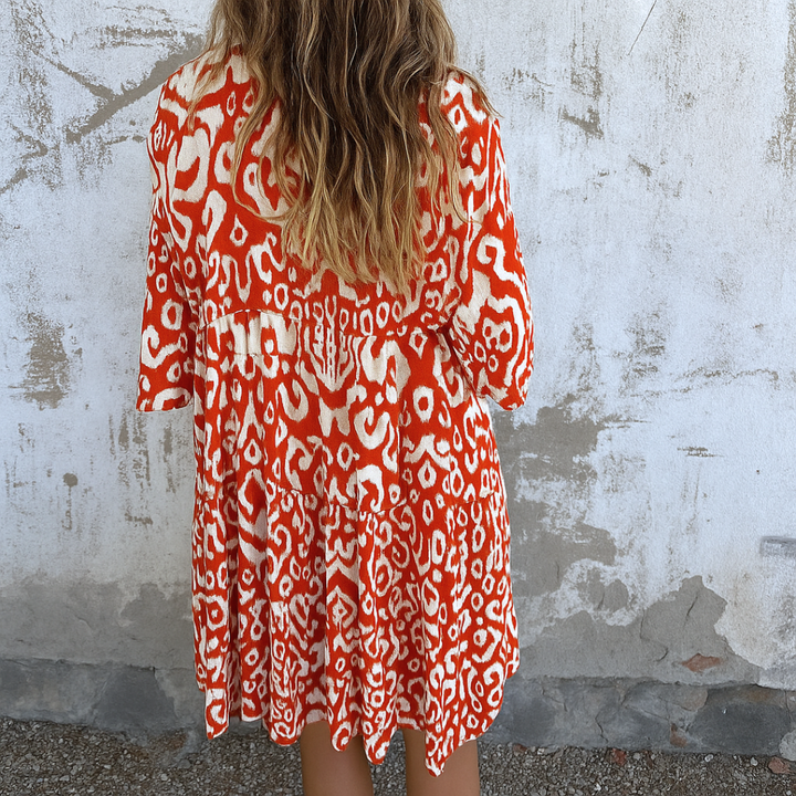 Shaffer - Elegante Vestido Con Cuello En V