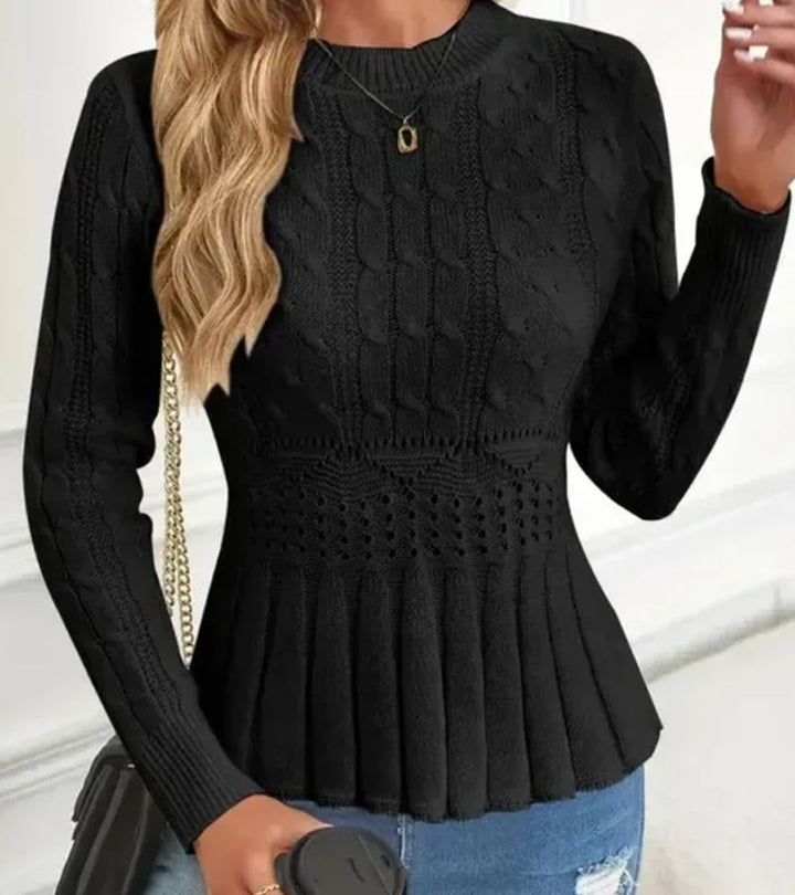 Olena - Jersey De Punto Con Bajo Peplum