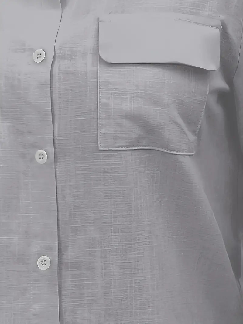 Athena - Camisa De Algodón Con Bolsillos Delanteros