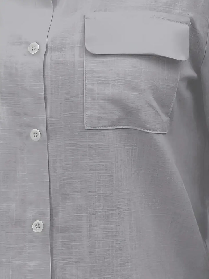 Athena - Camisa De Algodón Con Bolsillos Delanteros