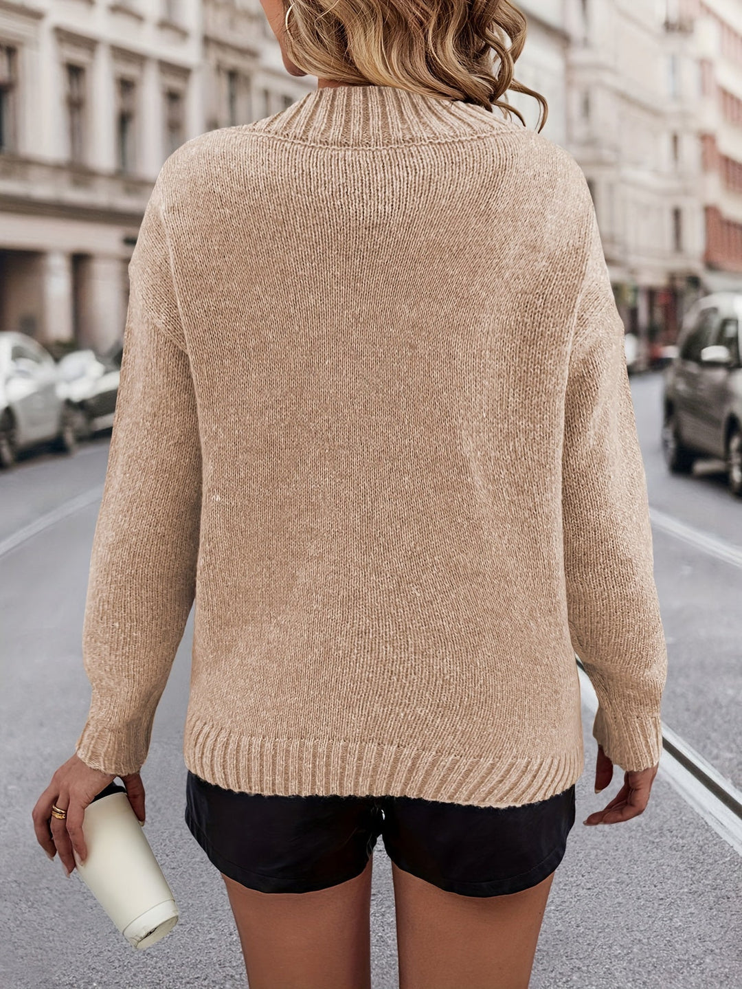 Chrystel - Jersey Con Motivo De Corazón y Cuello En V