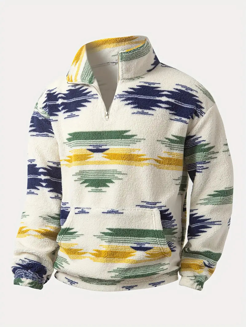 Clinton - Sudadera Con Media Cremallera y Cuello Alto