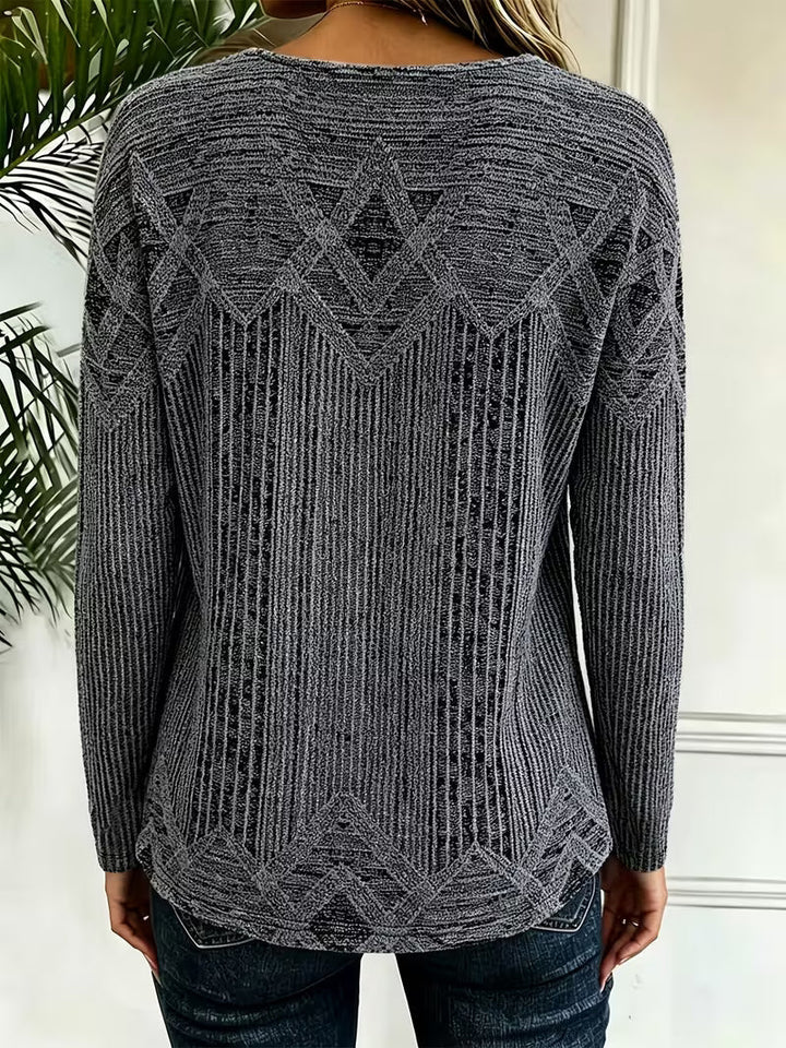 Rimna - Top Con Estampado De Rayas Verticales