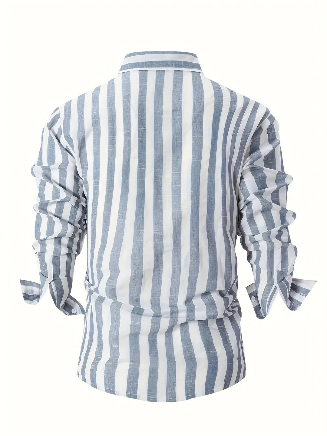 George - Camisa Elegante De Manga Larga a Rayas