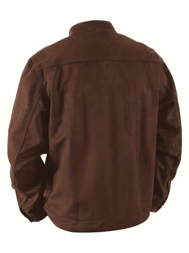 Jelil - Chaqueta De Ante Con Dos Bolsillos Delanteros
