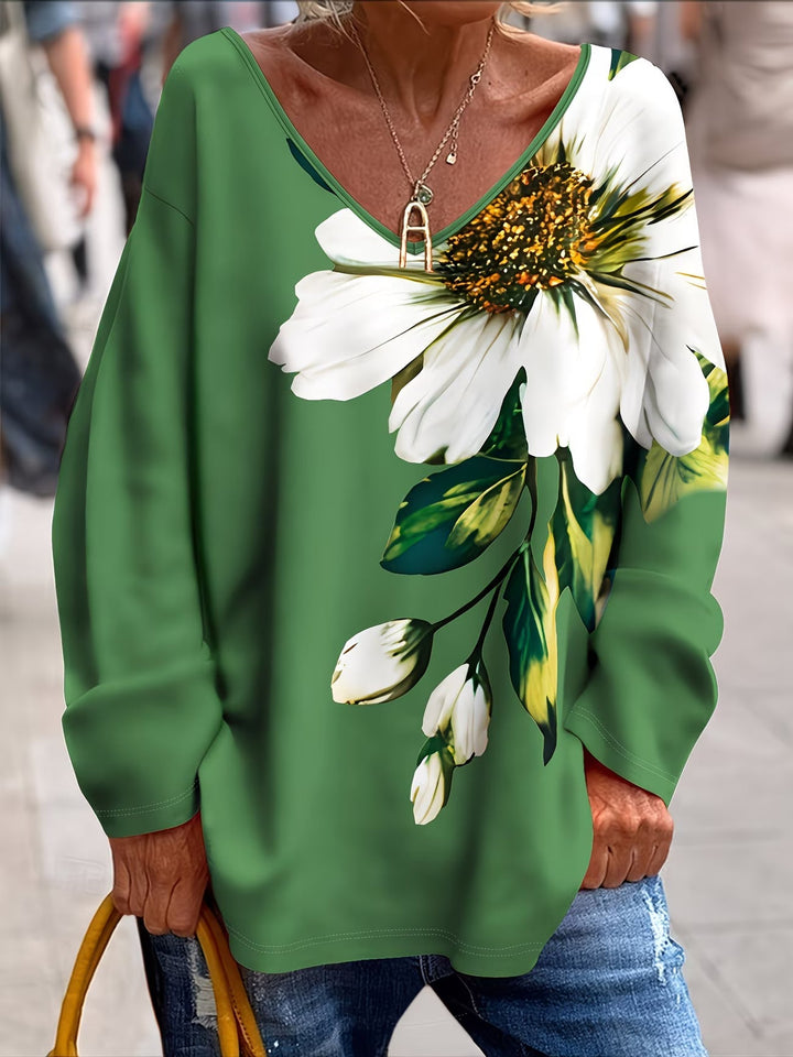 Daphna - Camiseta Oversize Con Estampado Floral
