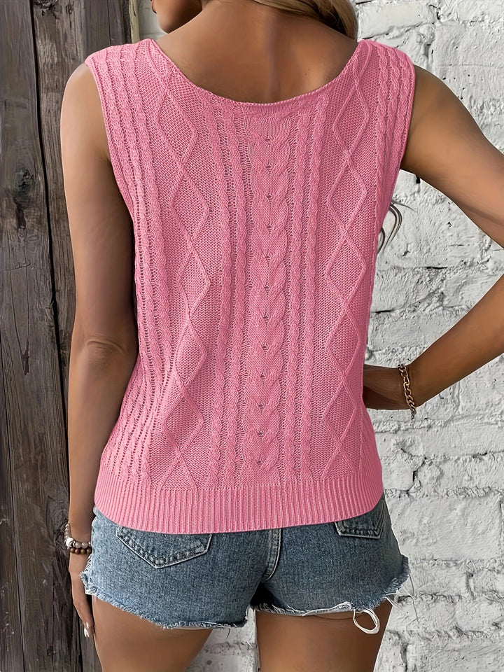 Juno - Top Informal Sin Mangas Con Cuello En V