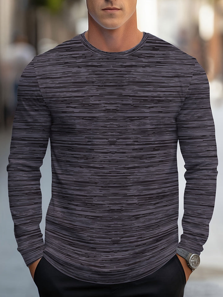 Alir - Camisa Informal De Manga Larga a Rayas