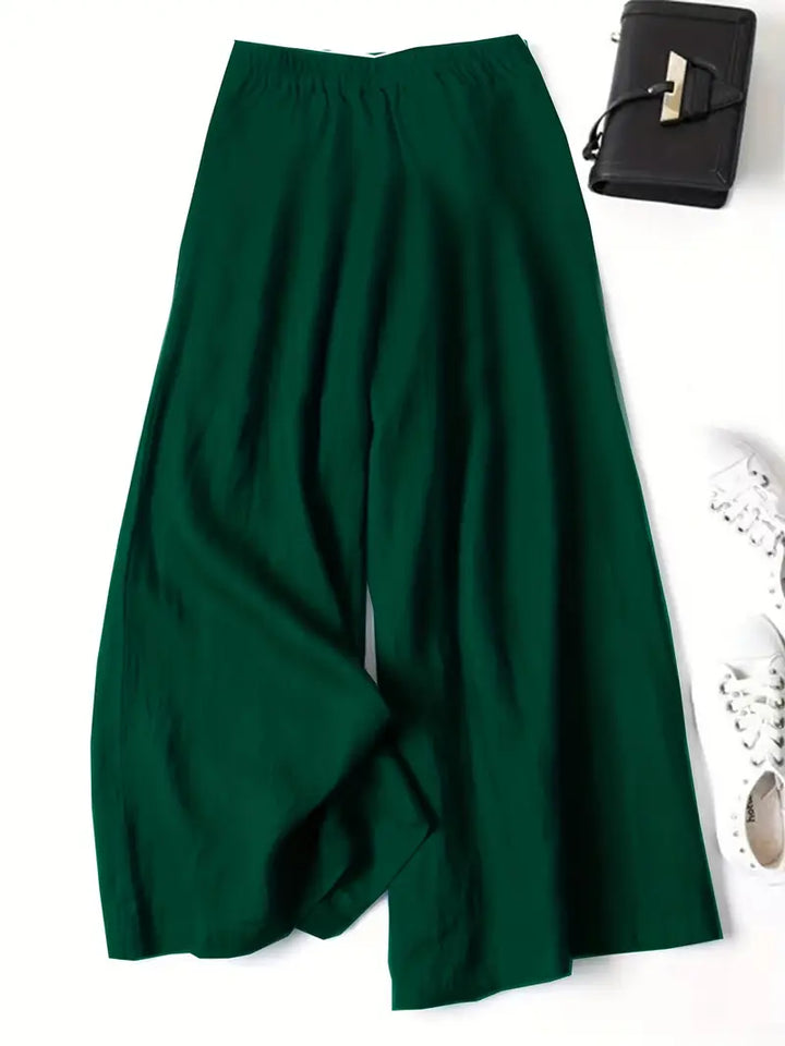 Anina - Pantalón Ancho De Lino