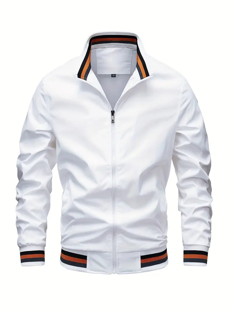 Stanton - Chaqueta Informal Con Cuello Alto Y Cremallera