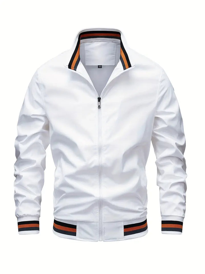 Stanton - Chaqueta Informal Con Cuello Alto Y Cremallera